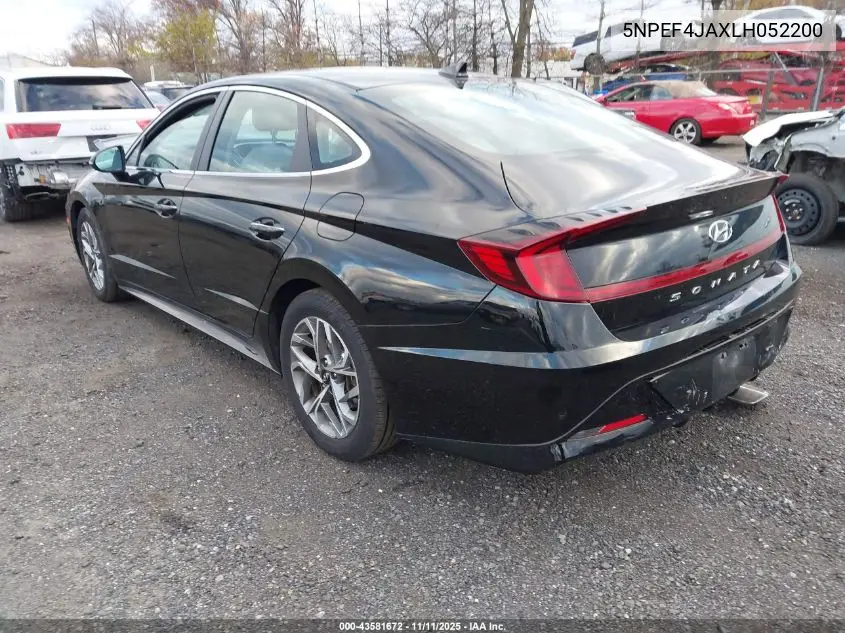 5NPEF4JAXLH052200 2020 Hyundai Sonata Sel