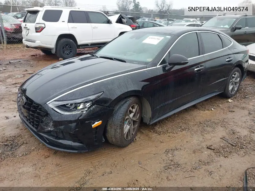 5NPEF4JA3LH049574 2020 Hyundai Sonata Sel
