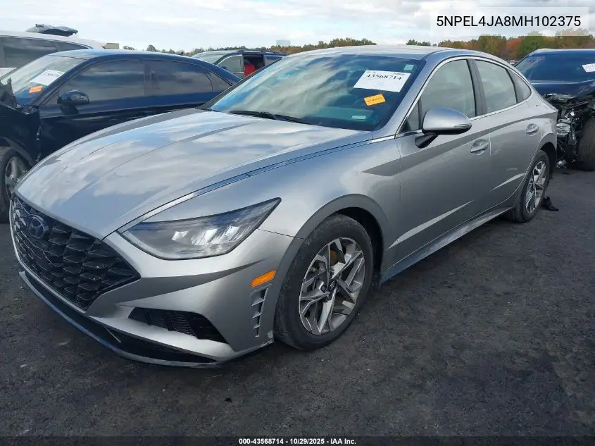 5NPEL4JA8MH102375 2021 Hyundai Sonata Sel