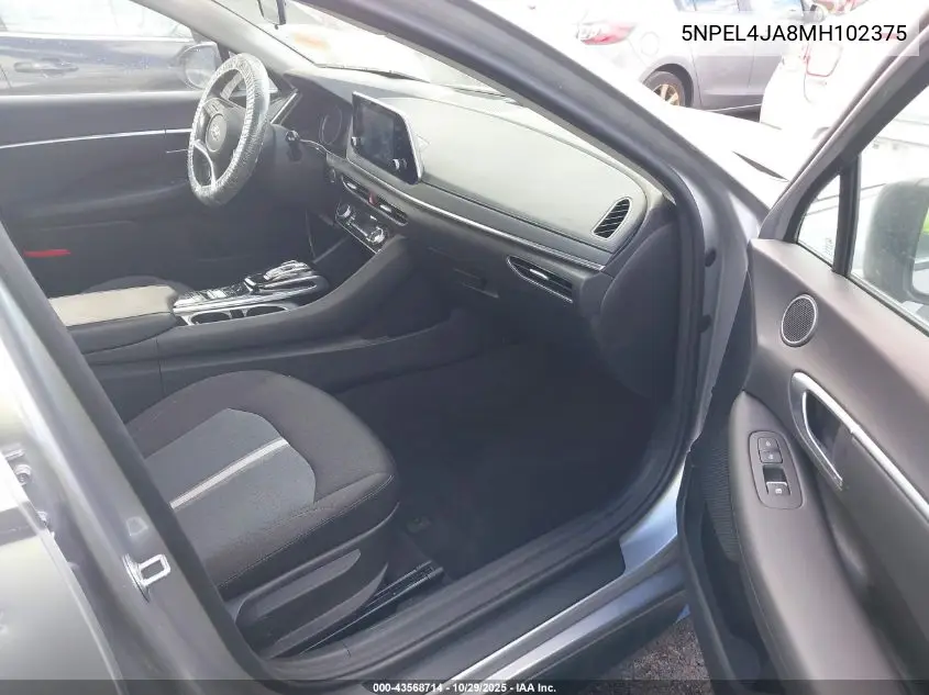 5NPEL4JA8MH102375 2021 Hyundai Sonata Sel