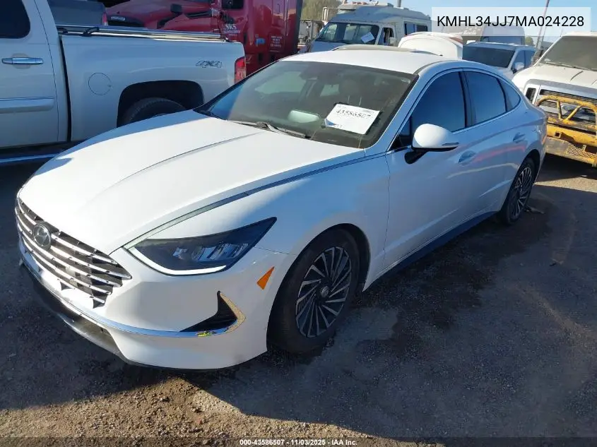 KMHL34JJ7MA024228 2021 Hyundai Sonata Sel