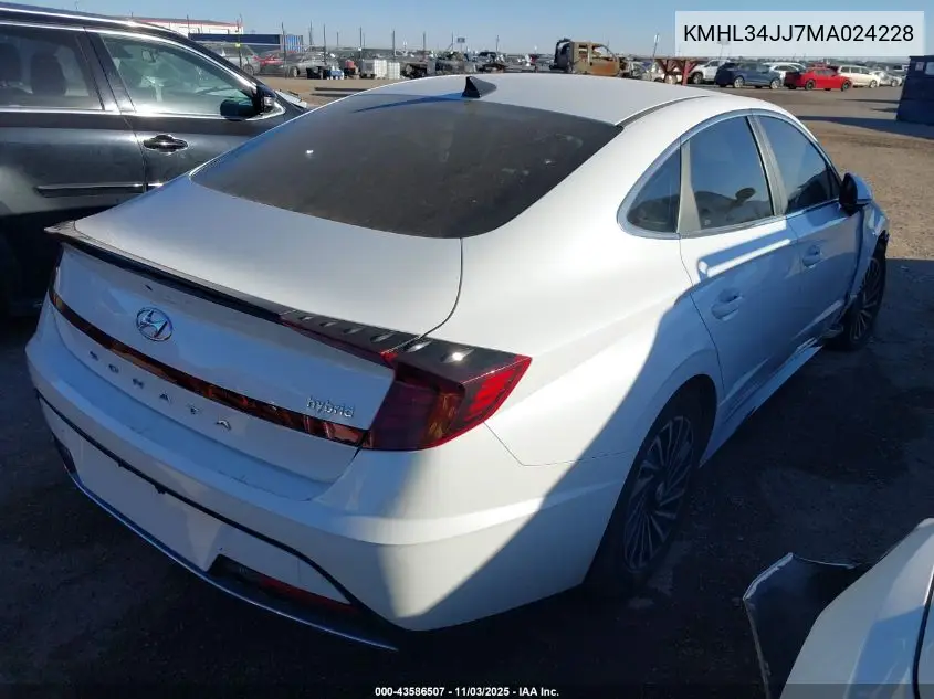KMHL34JJ7MA024228 2021 Hyundai Sonata Sel