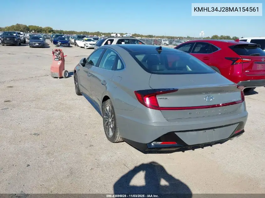 KMHL34J28MA154561 2021 Hyundai Sonata Limited