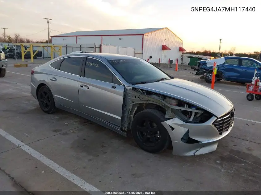 5NPEG4JA7MH117440 2021 Hyundai Sonata Se