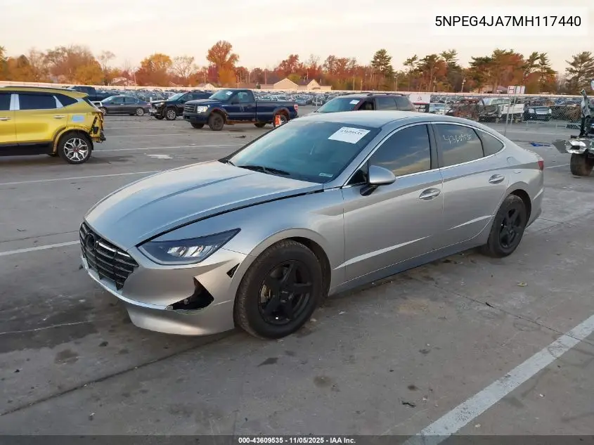 5NPEG4JA7MH117440 2021 Hyundai Sonata Se
