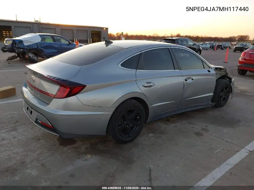 5NPEG4JA7MH117440 2021 Hyundai Sonata Se