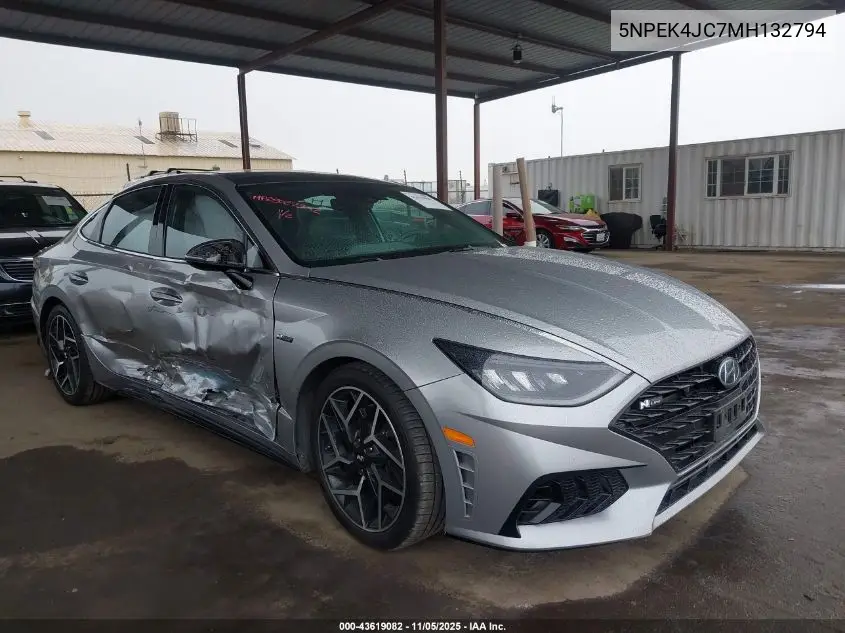 5NPEK4JC7MH132794 2021 Hyundai Sonata N Line