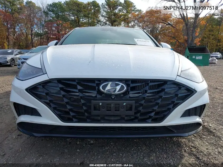5NPEH4J27MH097518 2021 Hyundai Sonata Limited