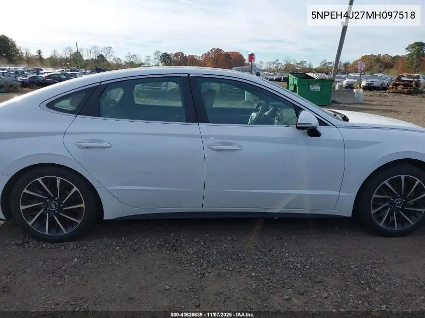 5NPEH4J27MH097518 2021 Hyundai Sonata Limited