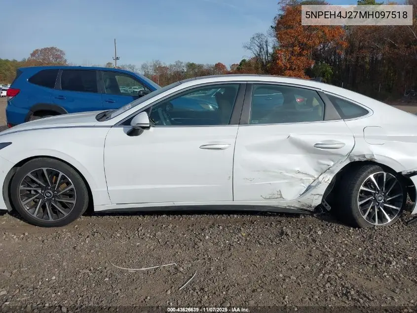 5NPEH4J27MH097518 2021 Hyundai Sonata Limited