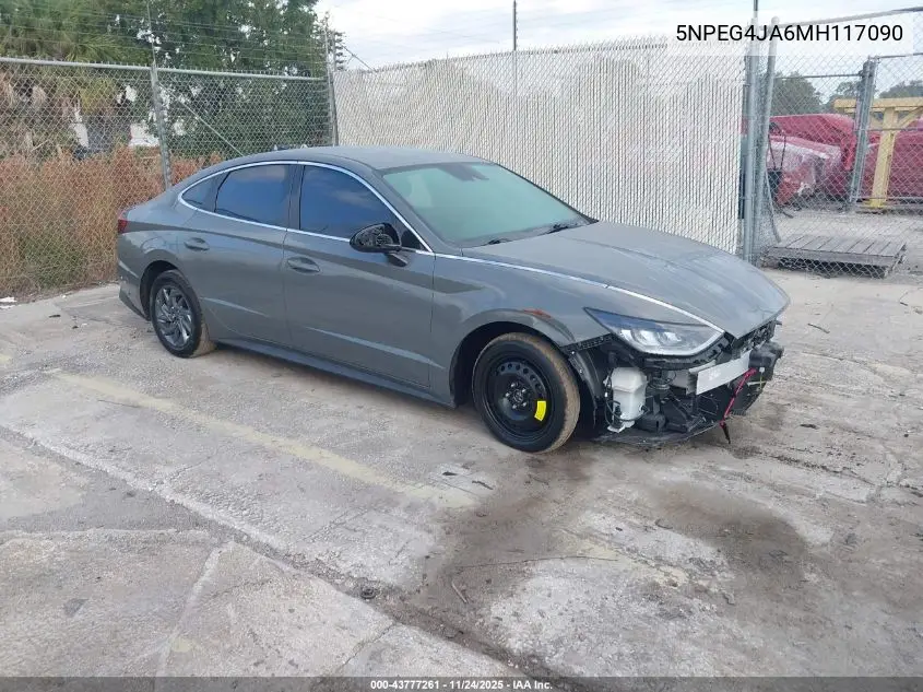 5NPEG4JA6MH117090 2021 Hyundai Sonata Se