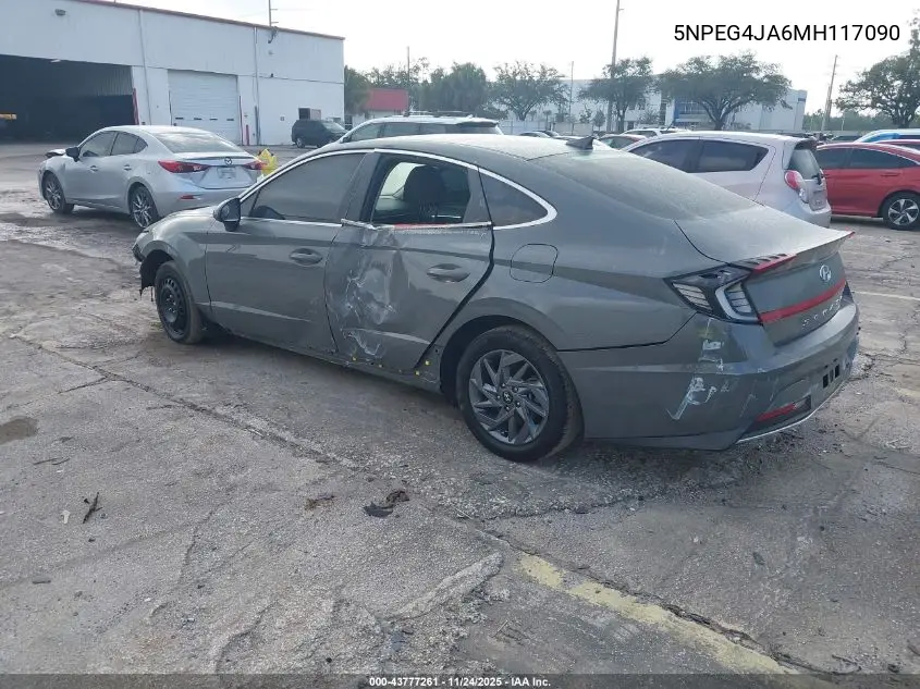 5NPEG4JA6MH117090 2021 Hyundai Sonata Se