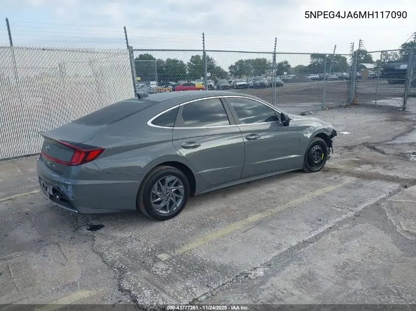 5NPEG4JA6MH117090 2021 Hyundai Sonata Se