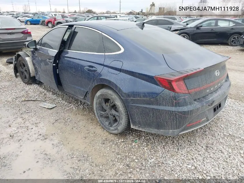 5NPEG4JA7MH111928 2021 Hyundai Sonata Se