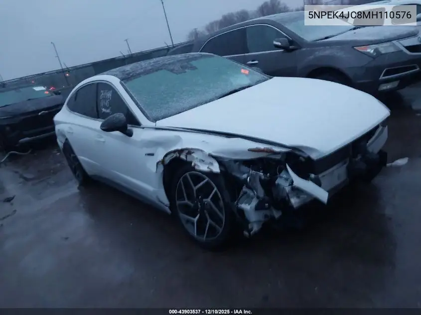 5NPEK4JC8MH110576 2021 Hyundai Sonata N Line