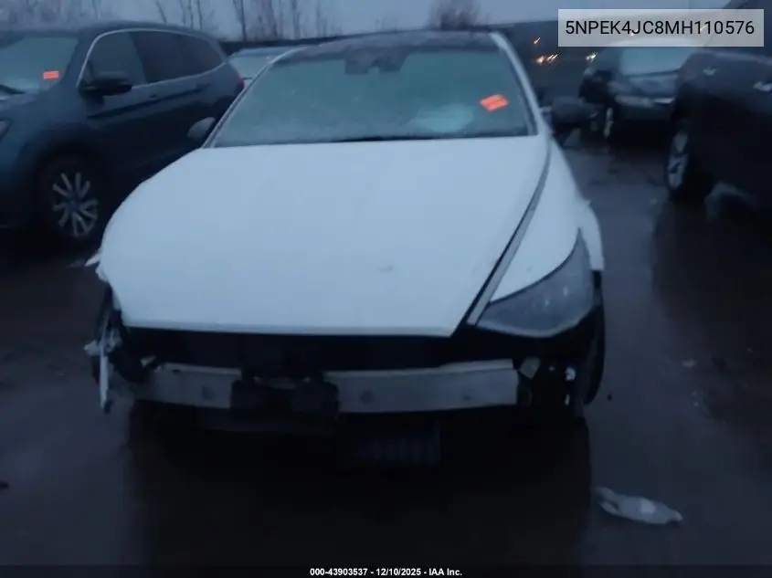 5NPEK4JC8MH110576 2021 Hyundai Sonata N Line