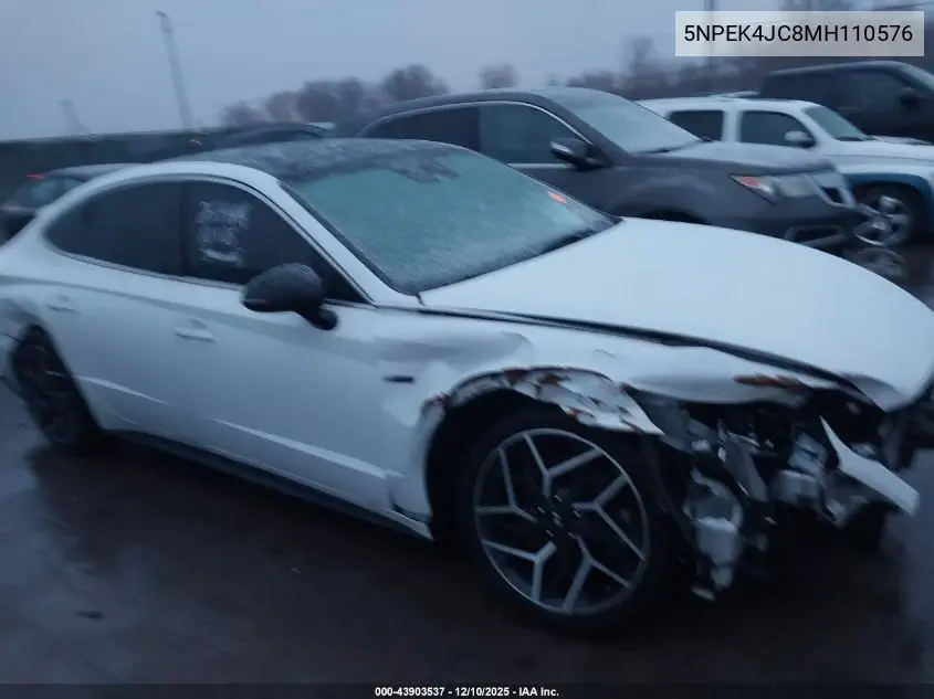 5NPEK4JC8MH110576 2021 Hyundai Sonata N Line