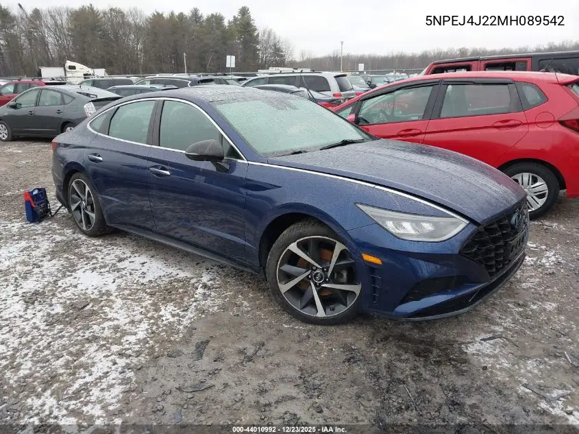 5NPEJ4J22MH089542 2021 Hyundai Sonata Sel Plus
