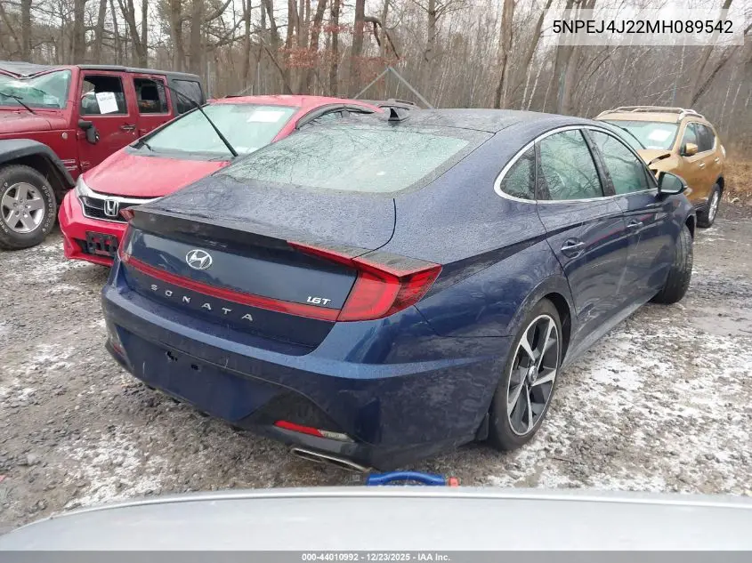 5NPEJ4J22MH089542 2021 Hyundai Sonata Sel Plus