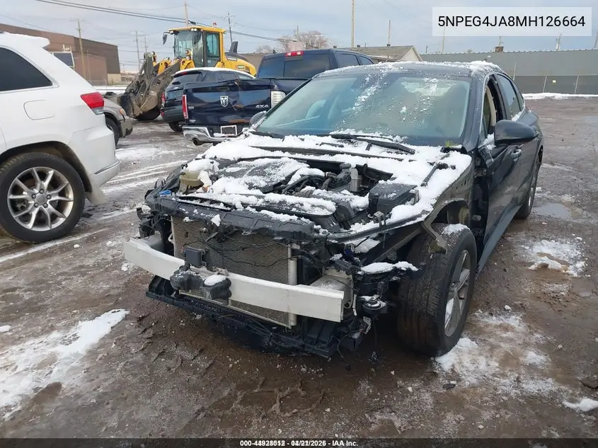 5NPEG4JA8MH126664 2021 Hyundai Sonata Se