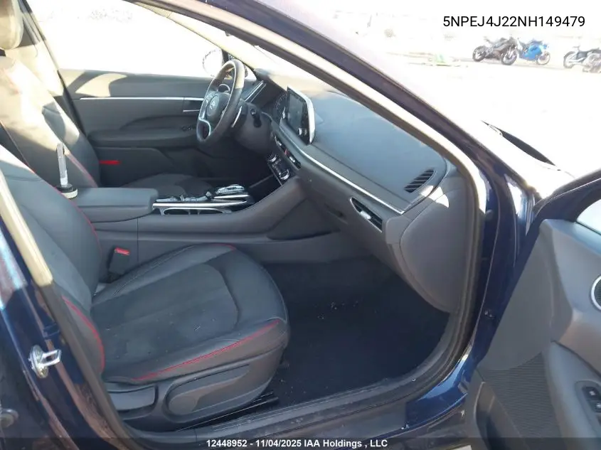 5NPEJ4J22NH149479 2022 Hyundai Sonata Sel Plus