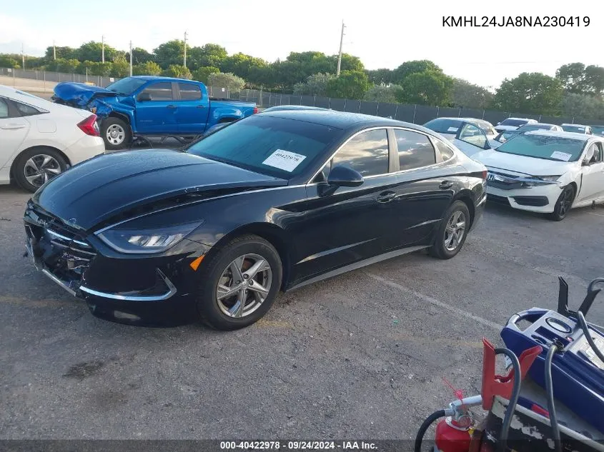 KMHL24JA8NA230419 2022 Hyundai Sonata Se