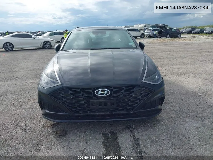 KMHL14JA8NA237034 2022 Hyundai Sonata Sel