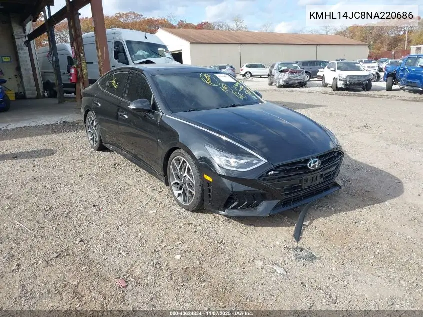 KMHL14JC8NA220686 2022 Hyundai Sonata N Line