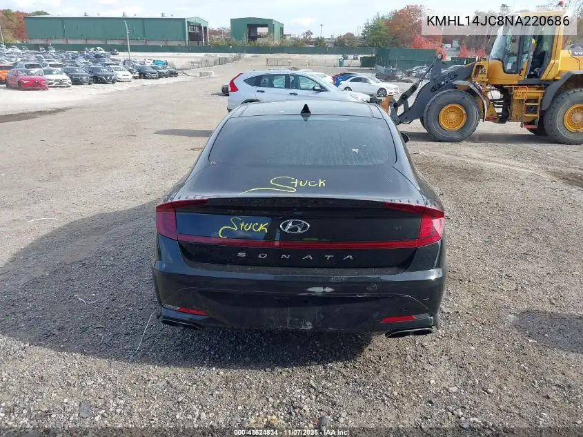 KMHL14JC8NA220686 2022 Hyundai Sonata N Line