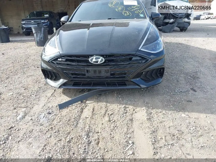 KMHL14JC8NA220686 2022 Hyundai Sonata N Line