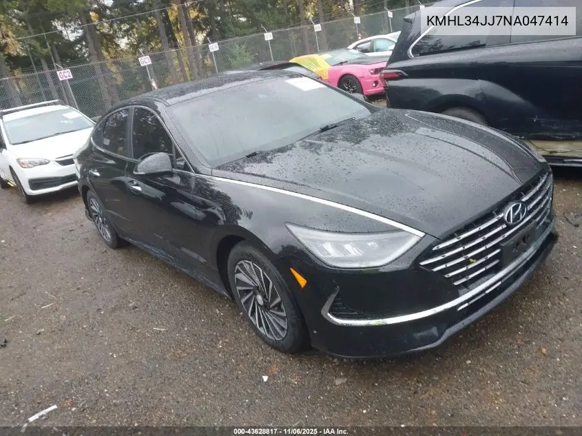 KMHL34JJ7NA047414 2022 Hyundai Sonata Hybrid Sel