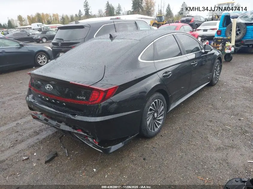KMHL34JJ7NA047414 2022 Hyundai Sonata Hybrid Sel