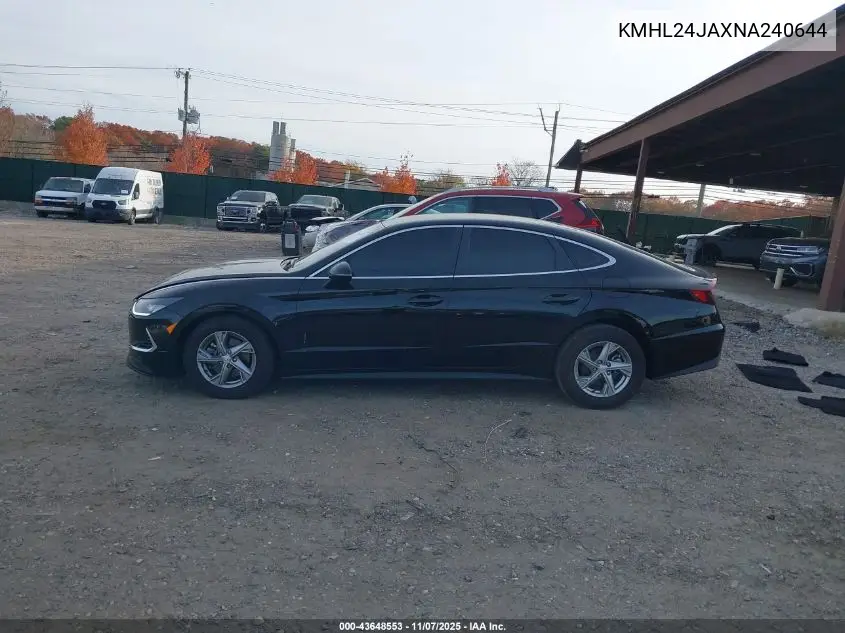 KMHL24JAXNA240644 2022 Hyundai Sonata Se