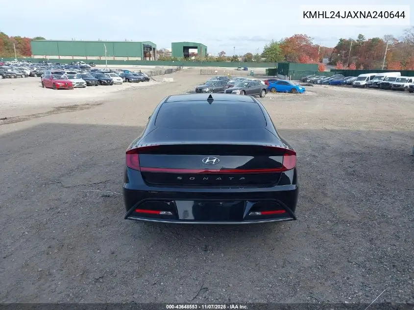 KMHL24JAXNA240644 2022 Hyundai Sonata Se