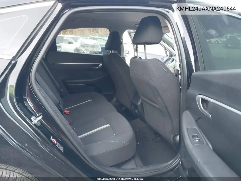 KMHL24JAXNA240644 2022 Hyundai Sonata Se
