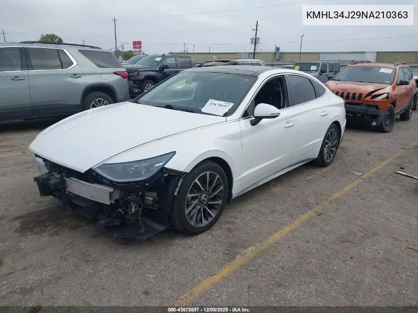 KMHL34J29NA210363 2022 Hyundai Sonata Limited