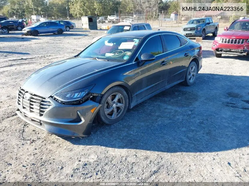 KMHL24JA0NA223366 2022 Hyundai Sonata Se