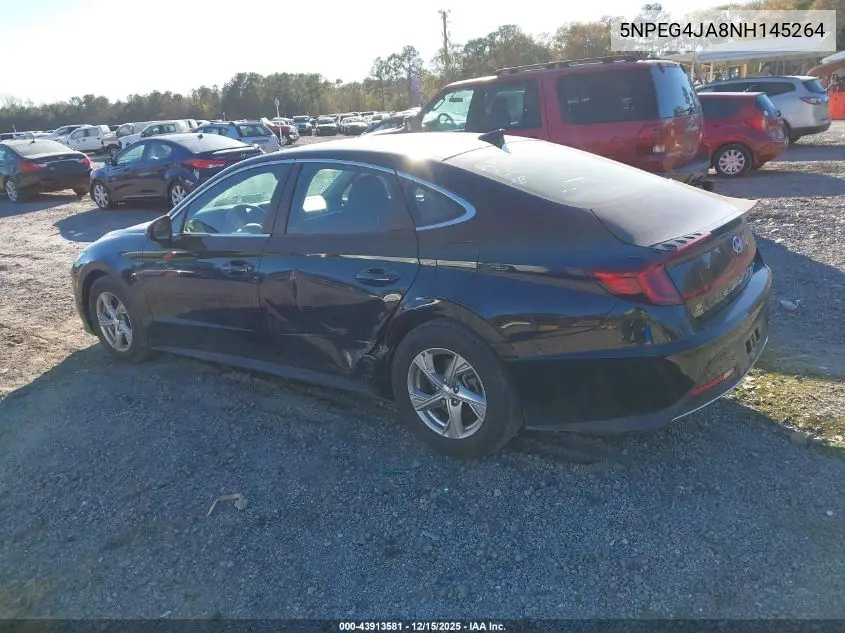 5NPEG4JA8NH145264 2022 Hyundai Sonata Se