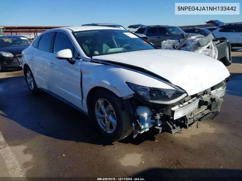 5NPEG4JA1NH133442 2022 Hyundai Sonata Se