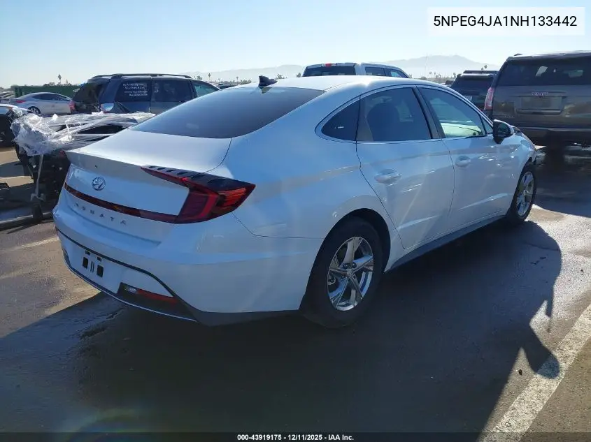 5NPEG4JA1NH133442 2022 Hyundai Sonata Se