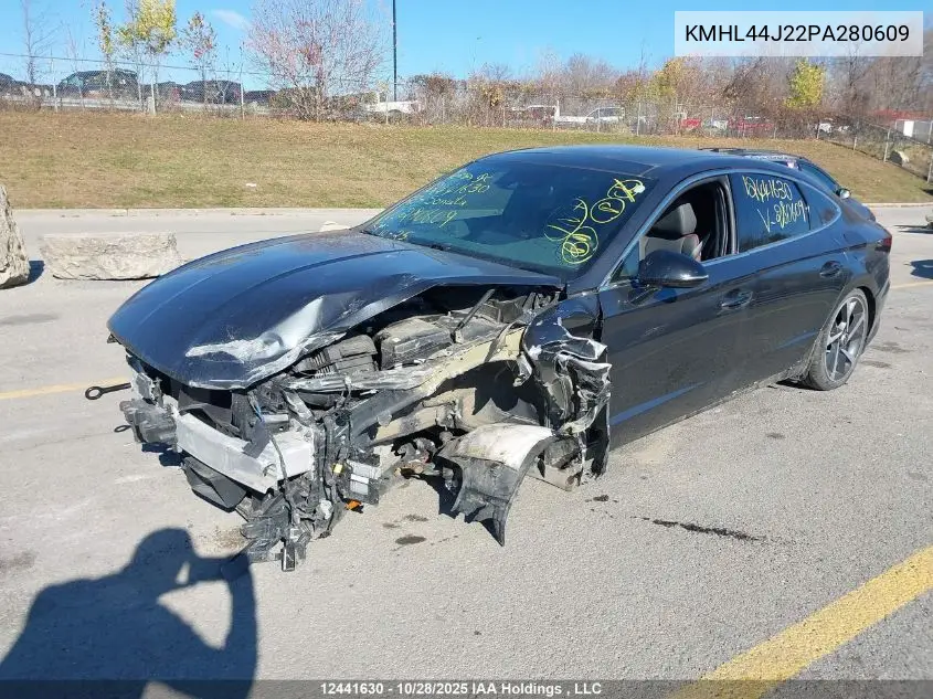 KMHL44J22PA280609 2023 Hyundai Sonata Sel Plus