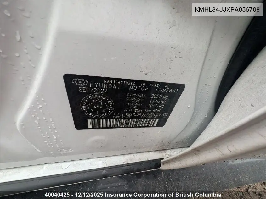 KMHL34JJXPA056708 2023 Hyundai Sonata Hybrid/Sel