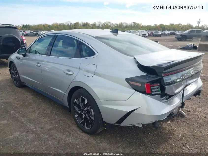 KMHL64JA0RA375710 2024 Hyundai Sonata Sel