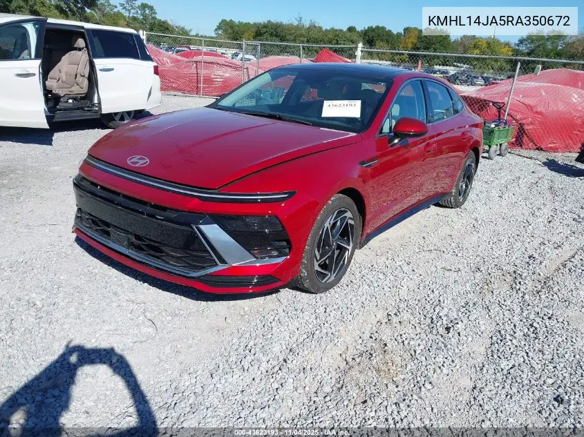 KMHL14JA5RA350672 2024 Hyundai Sonata Sel