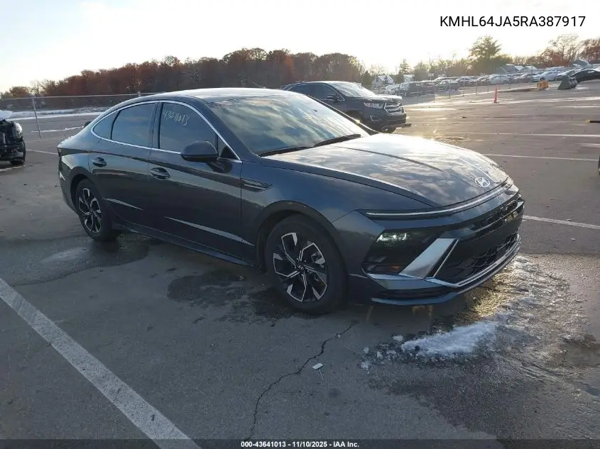 KMHL64JA5RA387917 2024 Hyundai Sonata Sel