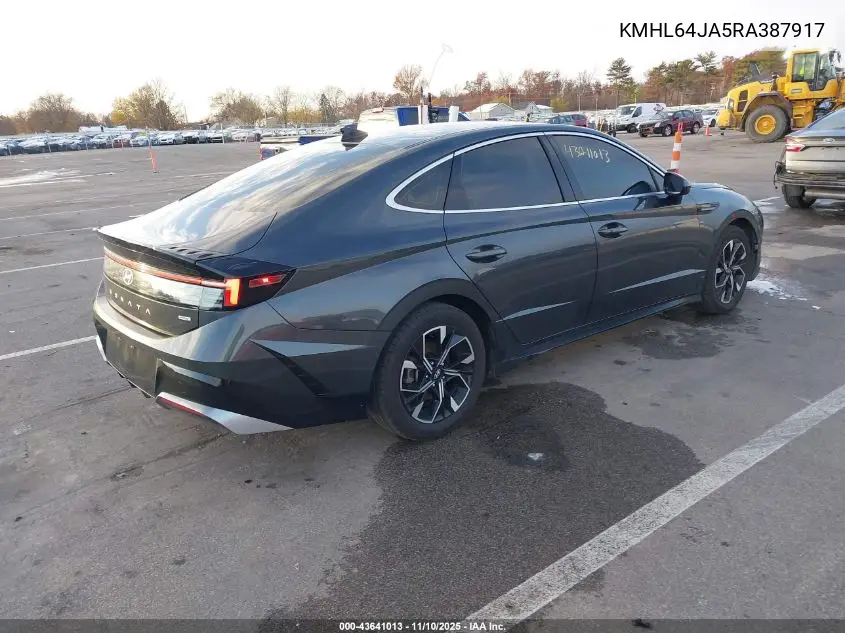 KMHL64JA5RA387917 2024 Hyundai Sonata Sel