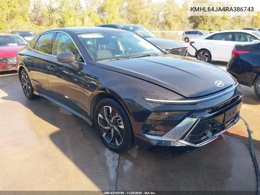 KMHL64JA4RA386743 2024 Hyundai Sonata Sel