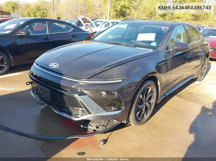 KMHL64JA4RA386743 2024 Hyundai Sonata Sel