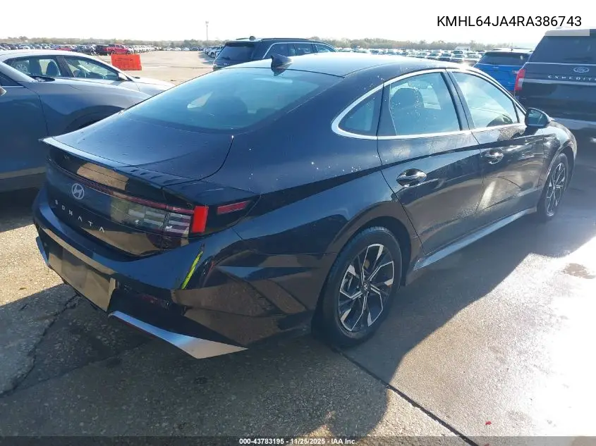 KMHL64JA4RA386743 2024 Hyundai Sonata Sel
