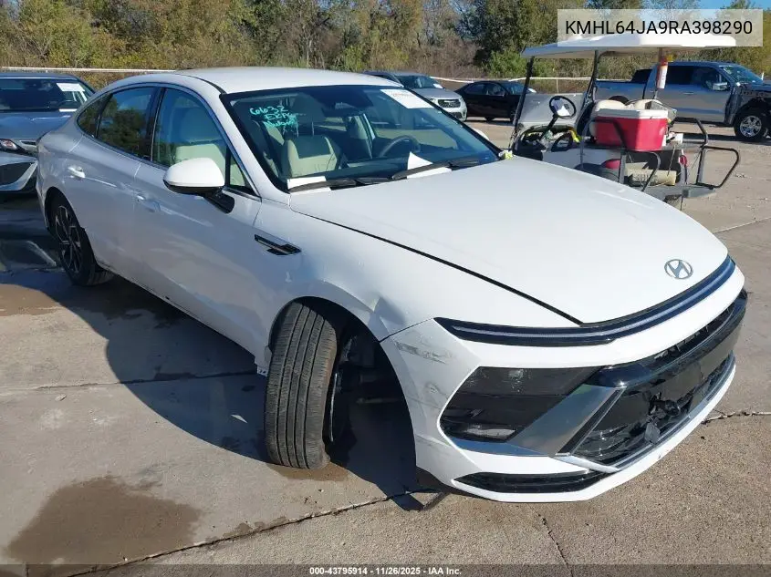 KMHL64JA9RA398290 2024 Hyundai Sonata Sel